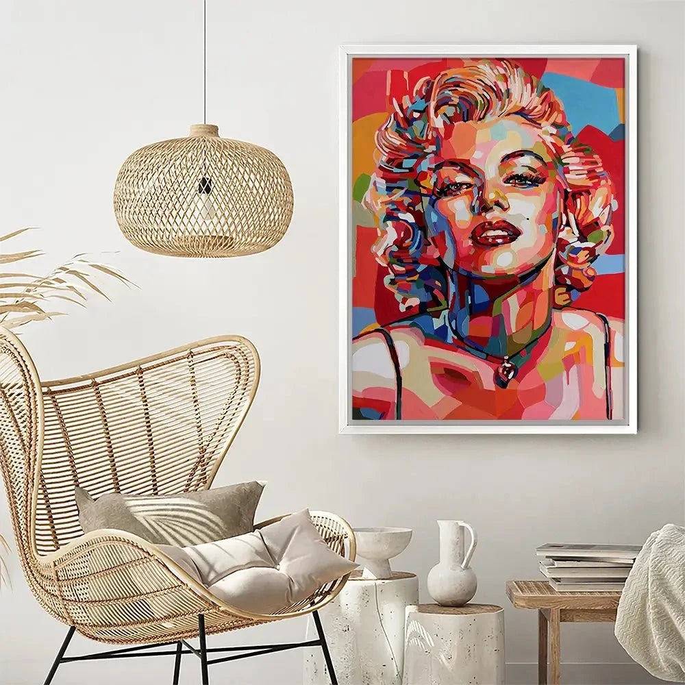 Red Marilyn Canvas Print Red Marilyn Canvas Print wall art product Art Print Shop