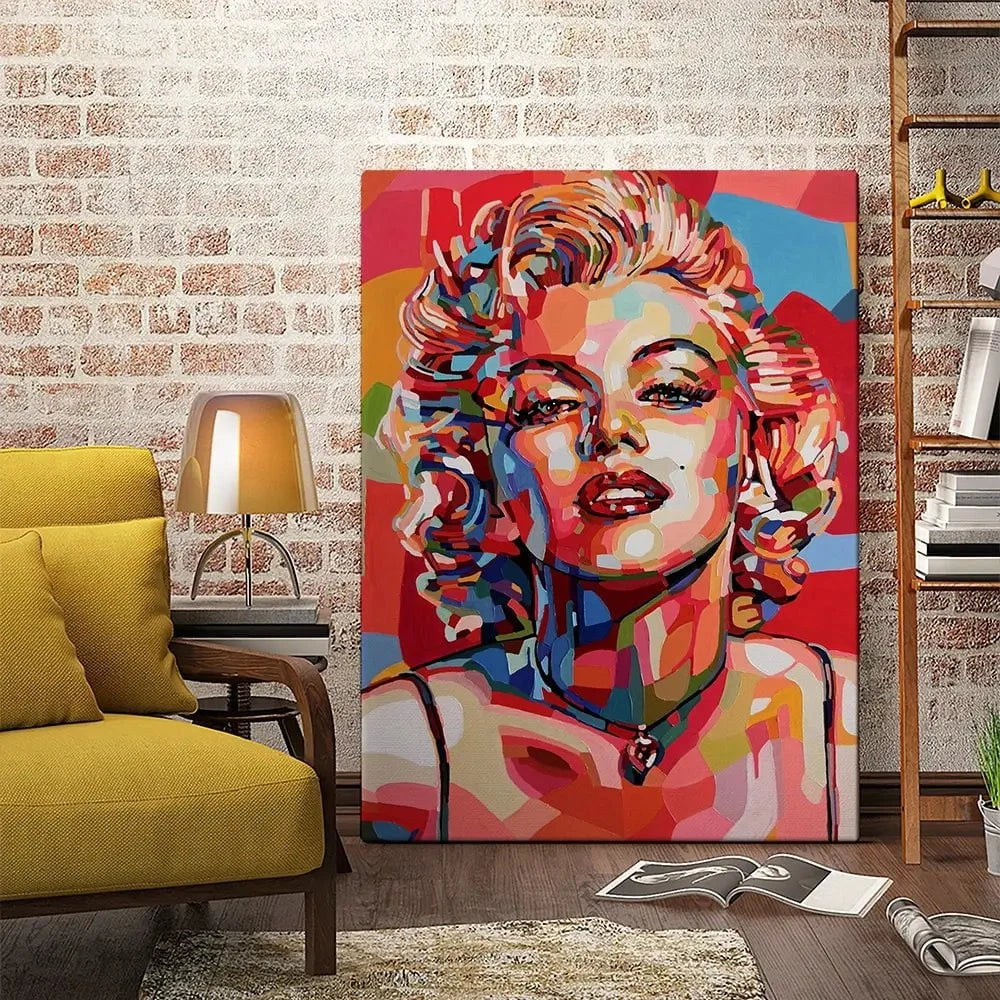 Red Marilyn Canvas Print Red Marilyn Canvas Print wall art product Art Print Shop