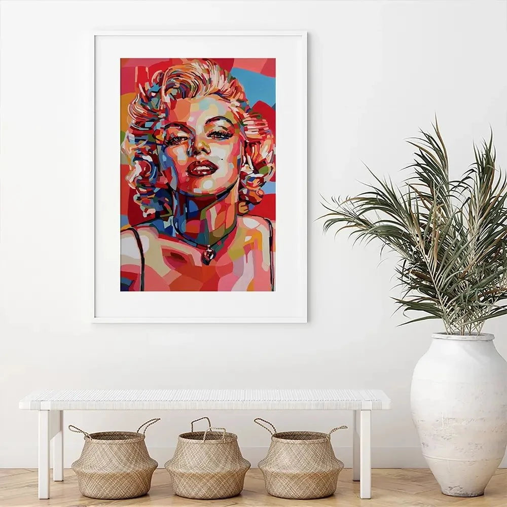 Red Marilyn Framed Art Print Red Marilyn Framed Art Print wall art product Art Print Shop