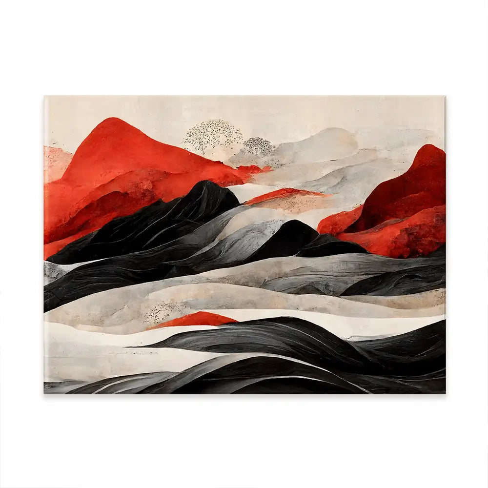 Red Mountains Canvas Print Red Mountains Canvas Print wall art product Treechild