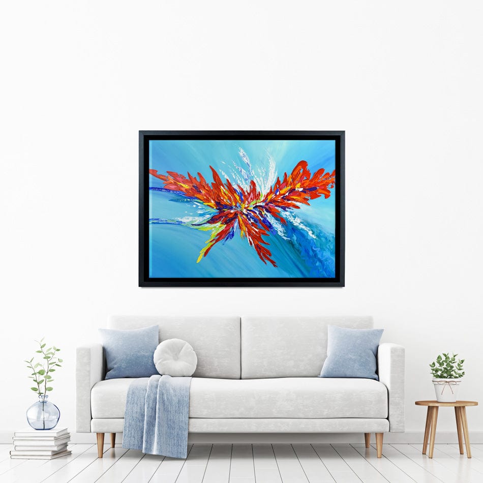 Red Passion Flower Canvas Print wall art product Olga Tkachyk