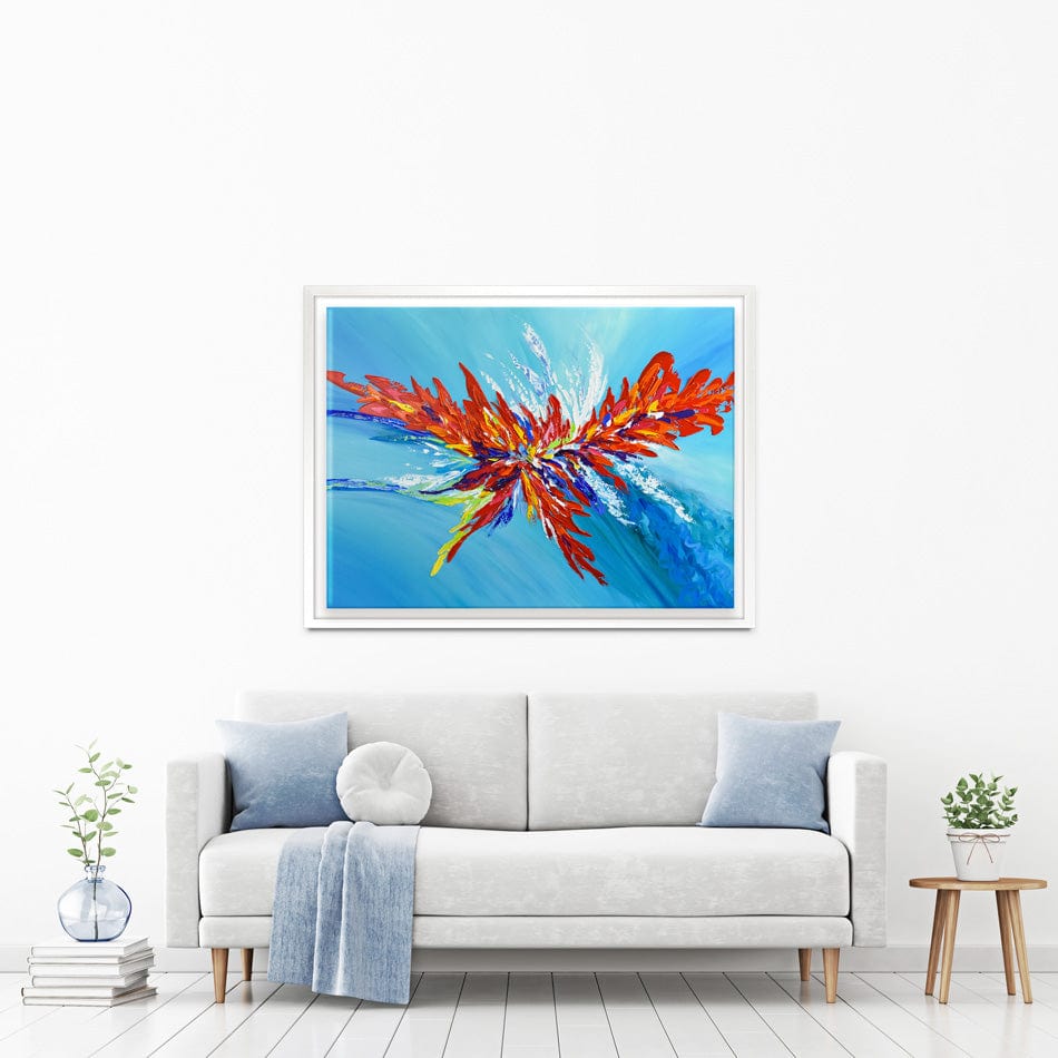 Red Passion Flower Canvas Print wall art product Olga Tkachyk