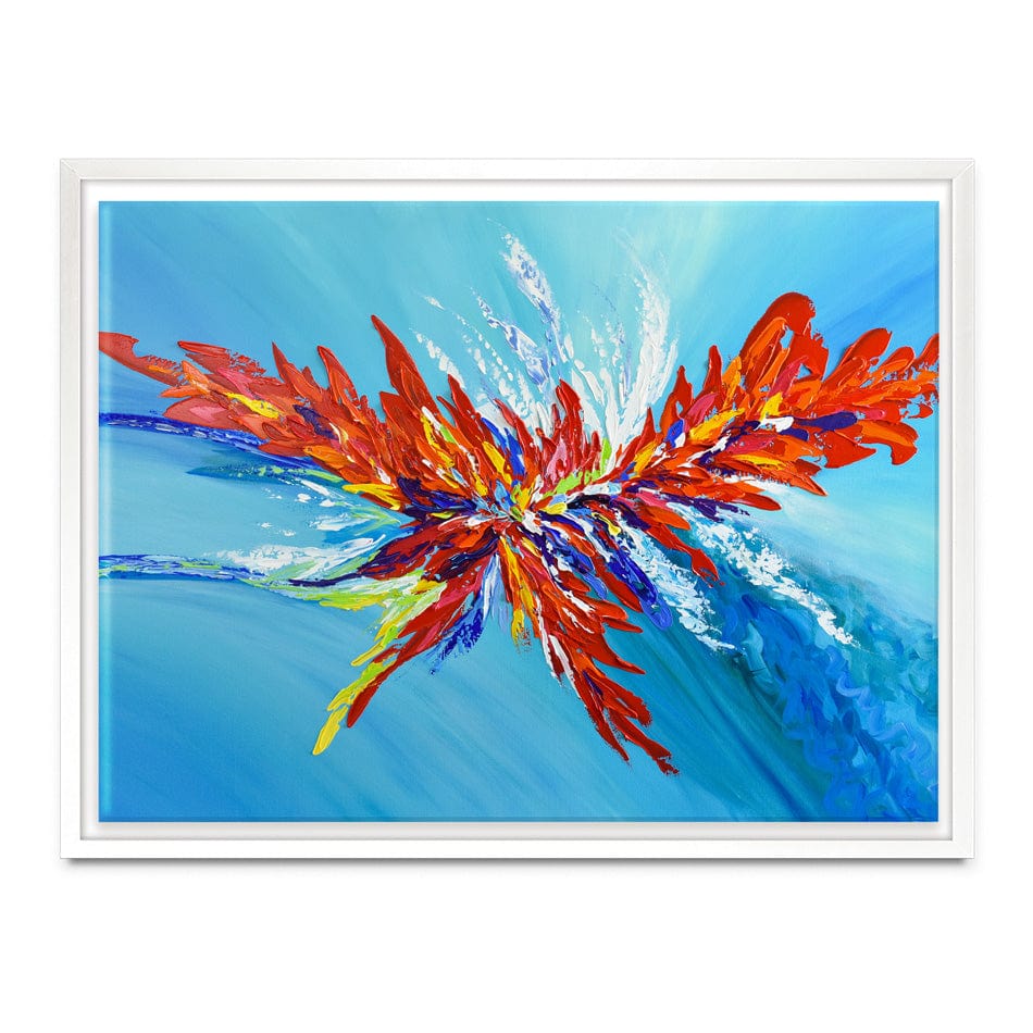 Red Passion Flower Canvas Print wall art product Olga Tkachyk
