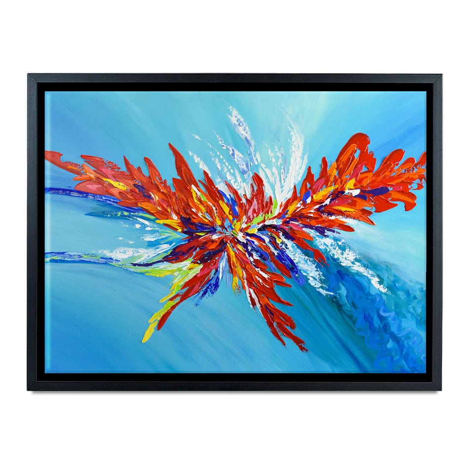 Red Passion Flower Canvas Print wall art product Olga Tkachyk