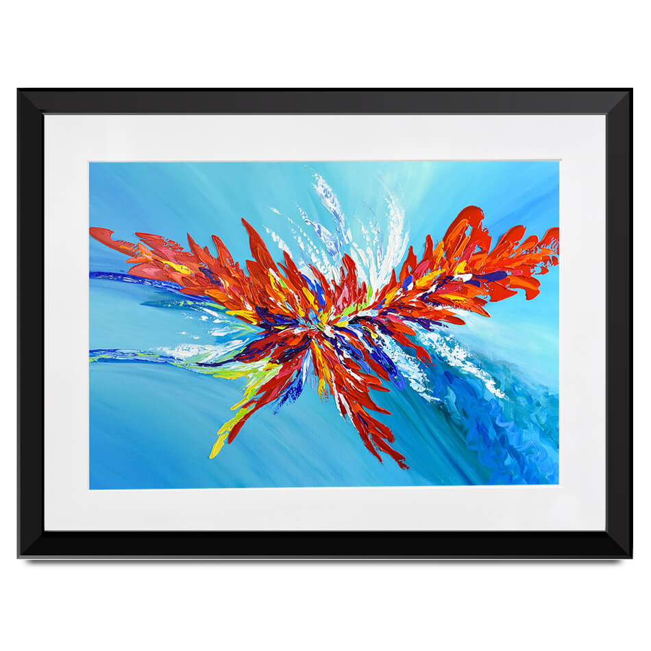 Red Passion Flower Framed Art Print Red Passion Flower Framed Art Print wall art product Olga Tkachyk