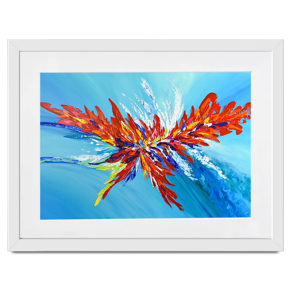 Red Passion Flower Framed Art Print Red Passion Flower Framed Art Print wall art product Olga Tkachyk