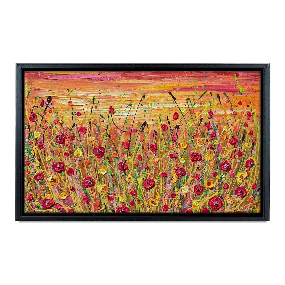 Red Poppies Sunset Canvas Print Red Poppies Sunset Canvas Print wall art product Olga Tkachyk