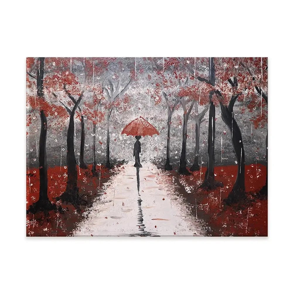 Red Rainy Day Canvas Print Red Rainy Day Canvas Print wall art product Tanya Stone / Shutterstock