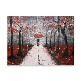 Red Rainy Day Canvas Print Red Rainy Day Canvas Print wall art product Tanya Stone / Shutterstock