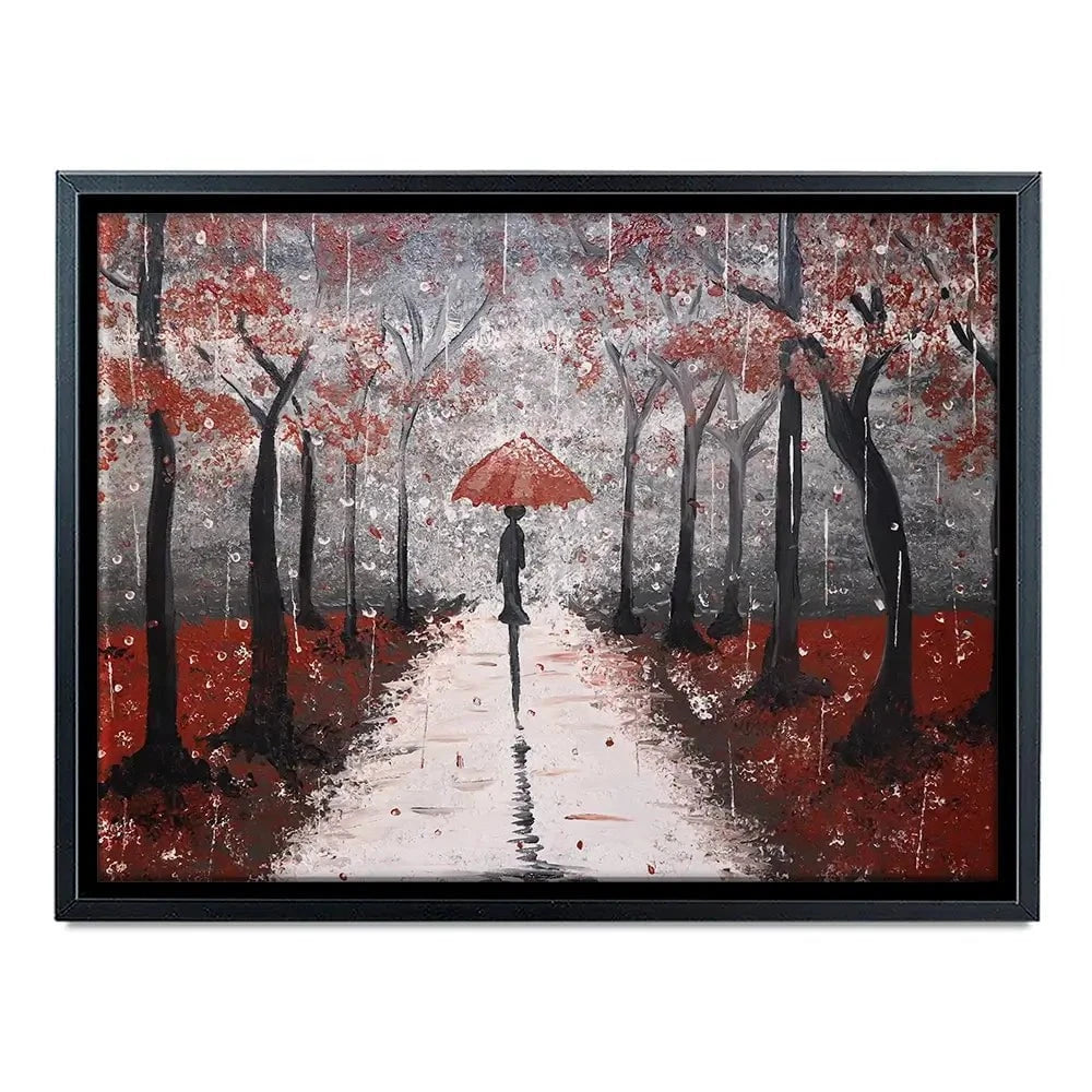 Red Rainy Day Canvas Print Red Rainy Day Canvas Print wall art product Tanya Stone / Shutterstock