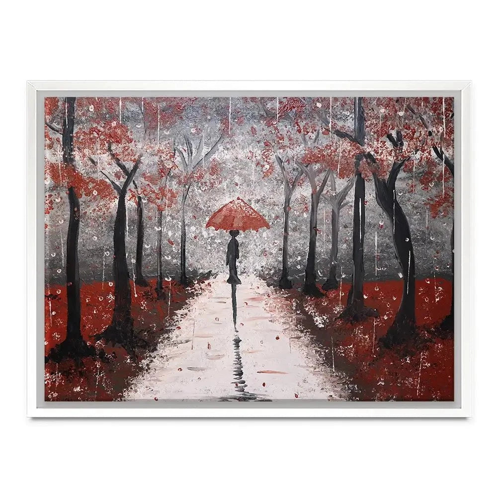 Red Rainy Day Canvas Print Red Rainy Day Canvas Print wall art product Tanya Stone / Shutterstock