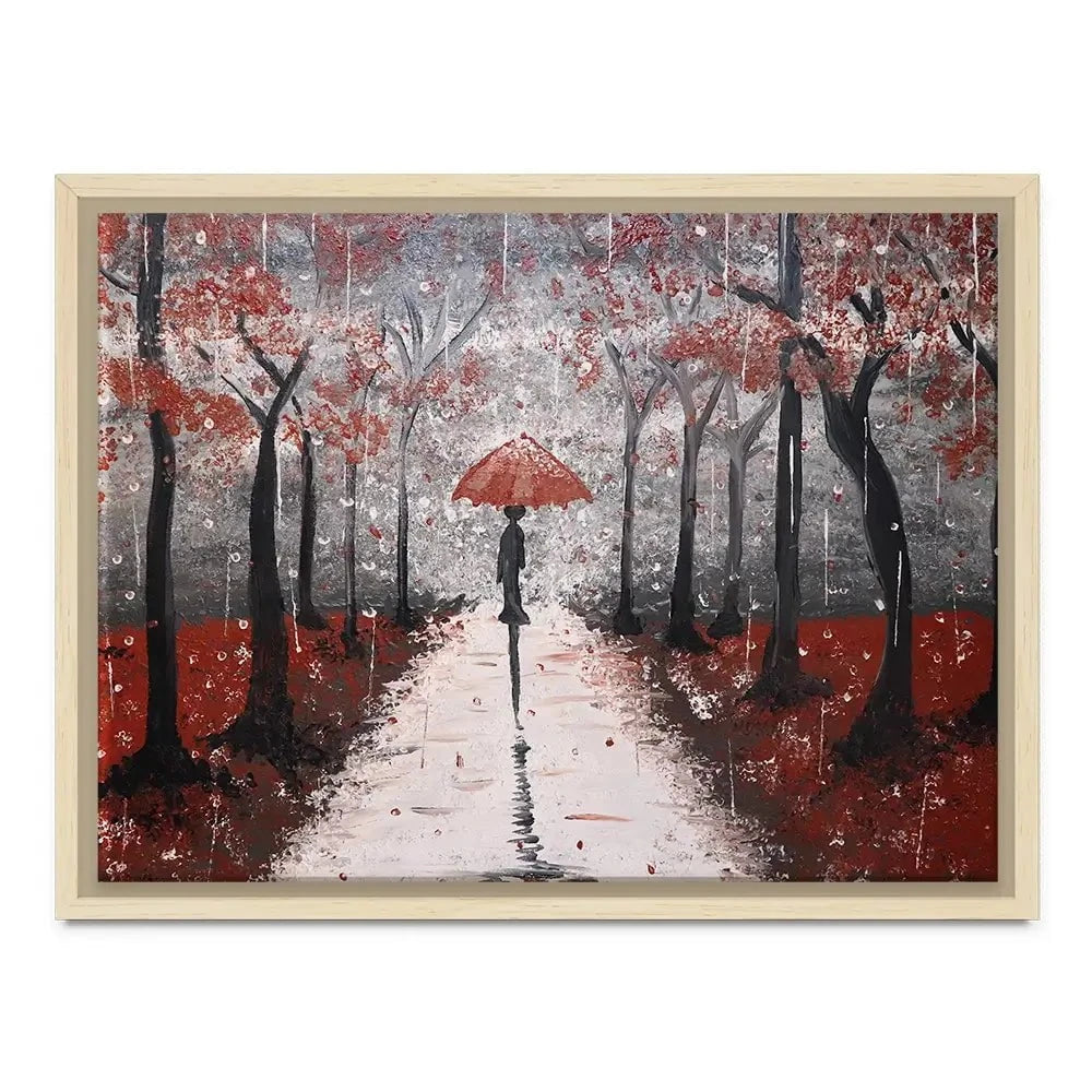 Red Rainy Day Canvas Print Red Rainy Day Canvas Print wall art product Tanya Stone / Shutterstock