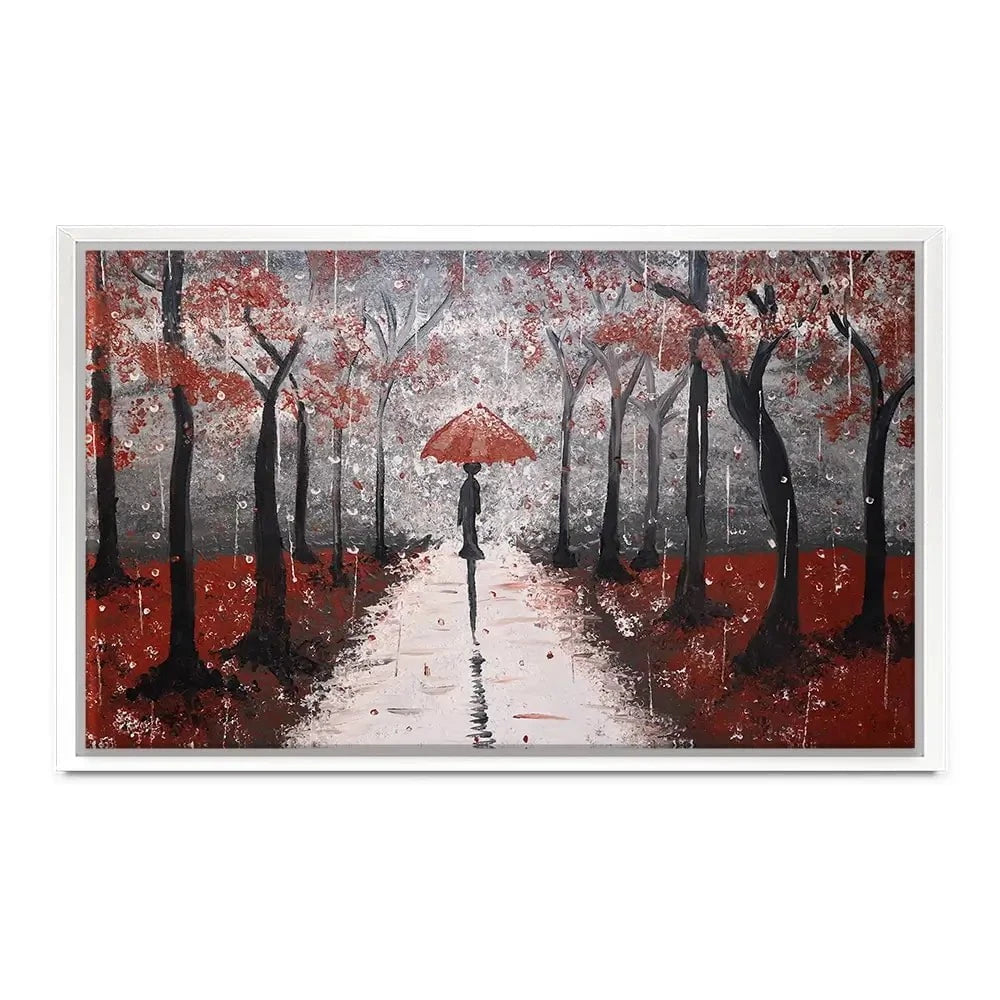 Red Rainy Day Canvas Print Red Rainy Day Canvas Print wall art product Tanya Stone / Shutterstock