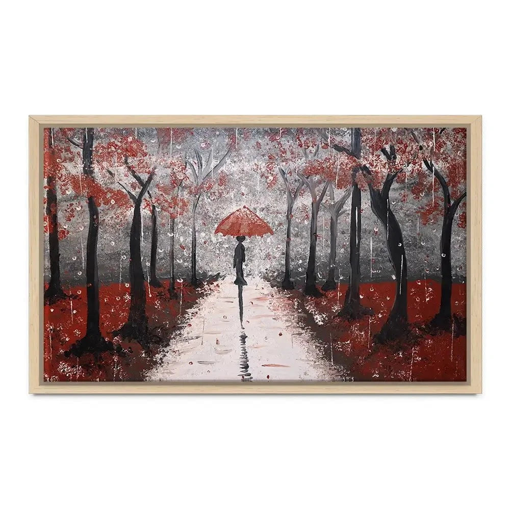 Red Rainy Day Canvas Print Red Rainy Day Canvas Print wall art product Tanya Stone / Shutterstock