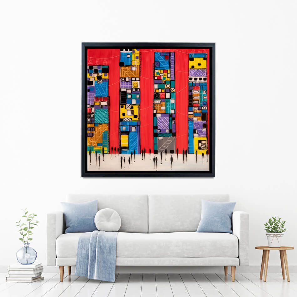 Red Sky Canvas Print Red Sky Canvas Print wall art product Ekaterina Ermilkina