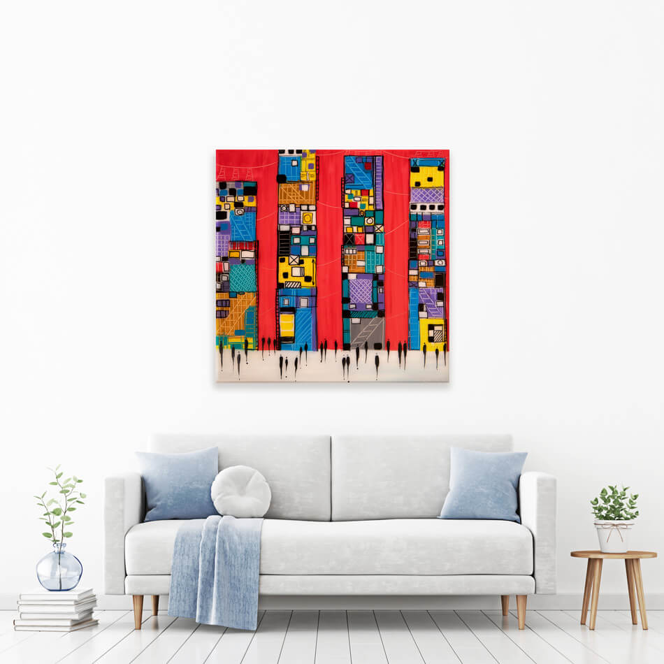 Red Sky Canvas Print Red Sky Canvas Print wall art product Ekaterina Ermilkina
