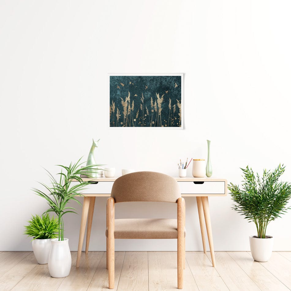 Reeds And Birds Art Print wall art product Svarti / Shutterstock