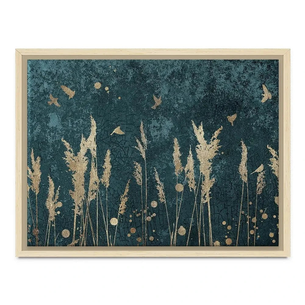Reeds And Birds Canvas Print Reeds And Birds Canvas Print wall art product Svarti / Shutterstock