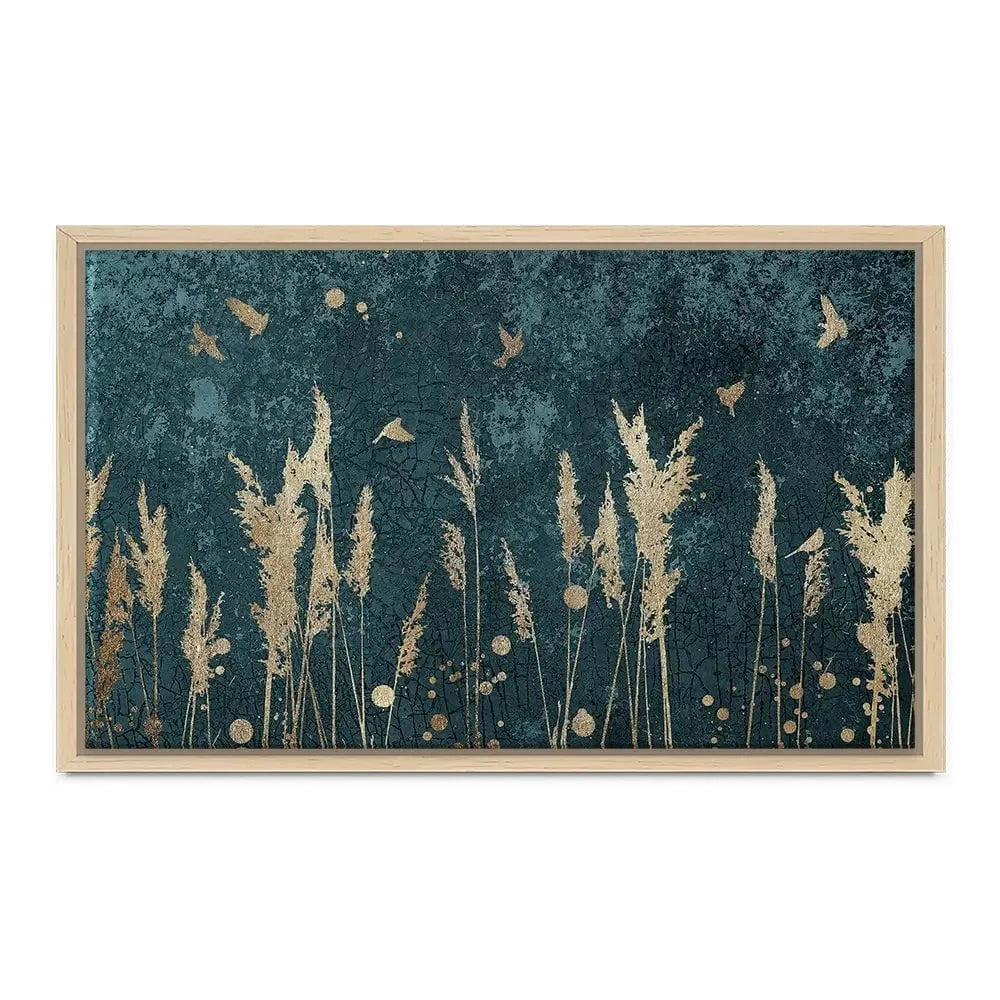 Reeds And Birds Canvas Print Reeds And Birds Canvas Print wall art product Svarti / Shutterstock