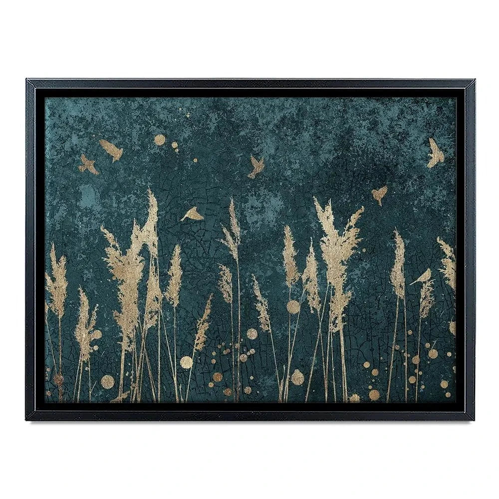 Reeds And Birds Canvas Print Reeds And Birds Canvas Print wall art product Svarti / Shutterstock