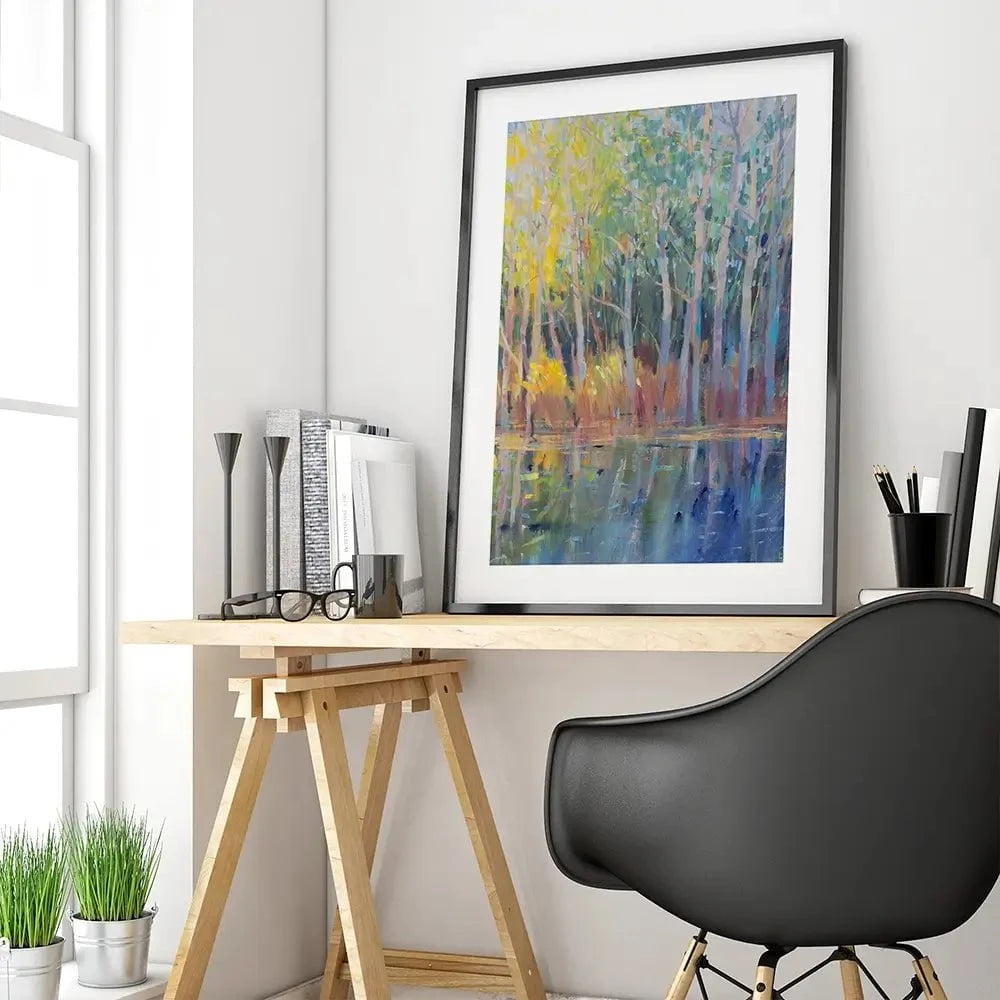Reflected Trees Framed Art Print Reflected Trees Framed Art Print wall art product Tim O'Toole