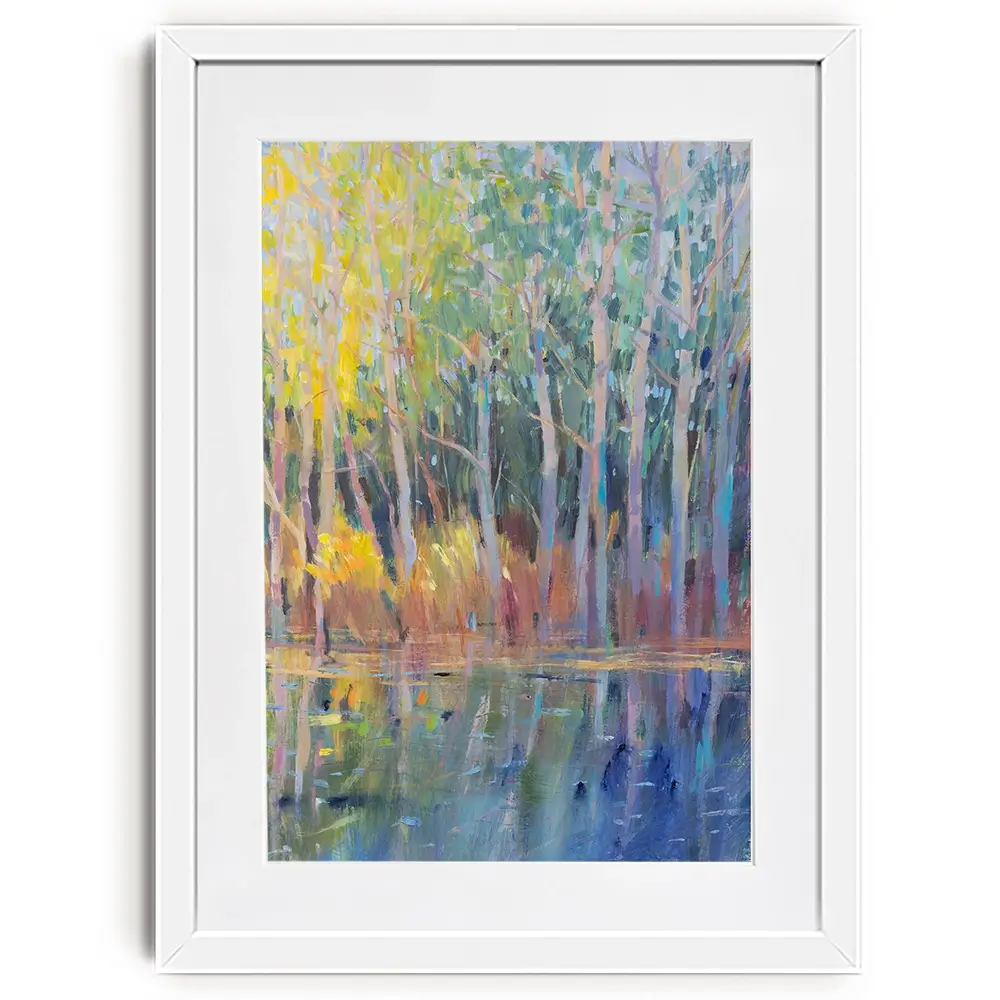 Reflected Trees Framed Art Print Reflected Trees Framed Art Print wall art product Tim O'Toole