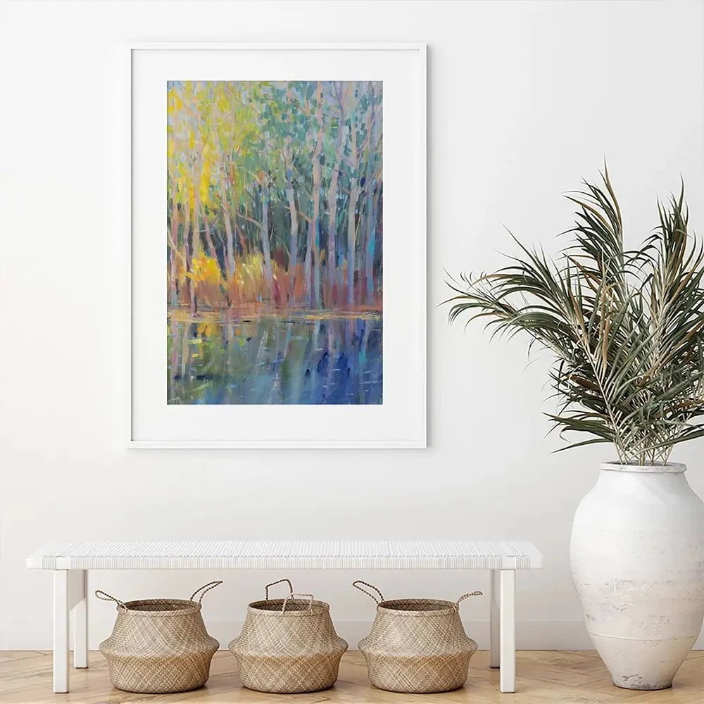 Reflected Trees Framed Art Print Reflected Trees Framed Art Print wall art product Tim O'Toole