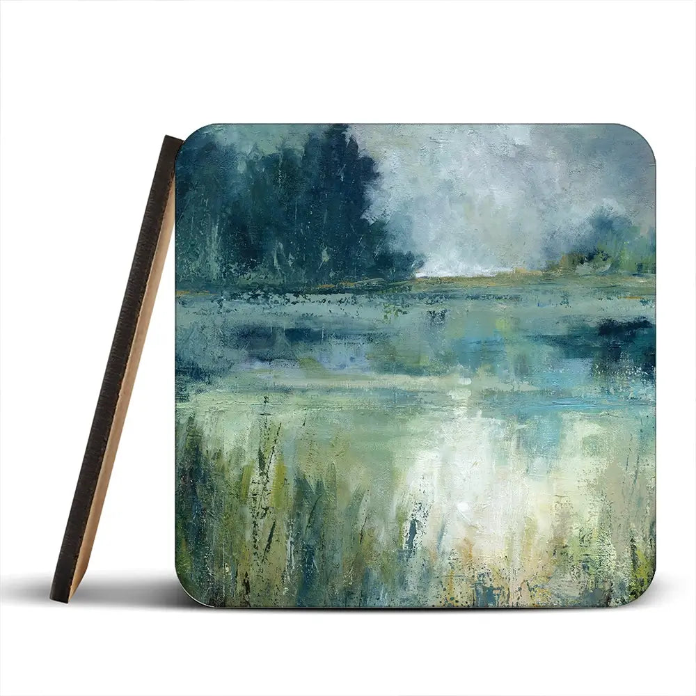 Reflections Edge Coaster Set Rainbow Soul Tree Coaster Set | Rainbow Soul Tree Art Coasters wall art product Carol Robinson