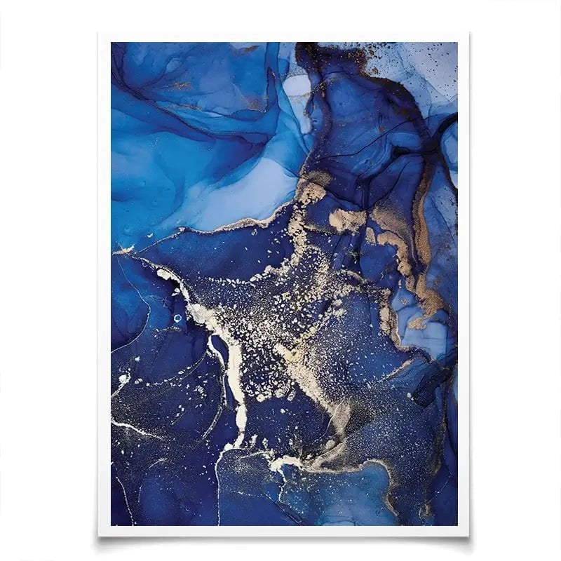 Rich Blue Marble Art Print Rich Blue Marble Art Print wall art product djero.adlibeshe yahoo.com / Shutterstock