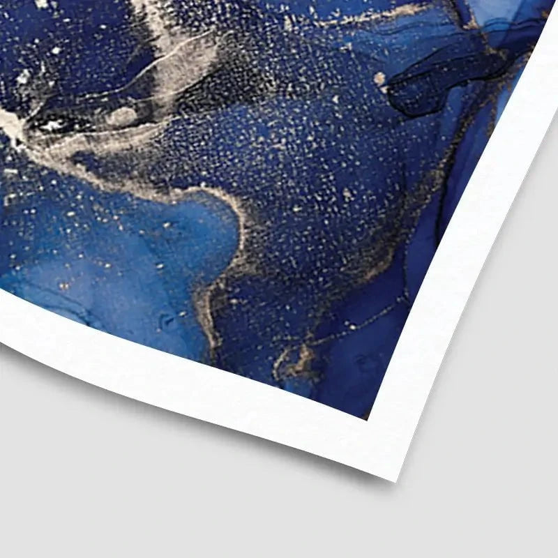 Rich Blue Marble Art Print Rich Blue Marble Art Print wall art product djero.adlibeshe yahoo.com / Shutterstock