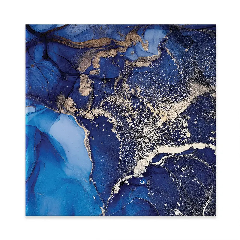 Rich Blue Marble Square Canvas Print Rich Blue Marble Square Canvas Print wall art product djero.adlibeshe yahoo.com / Shutterstock