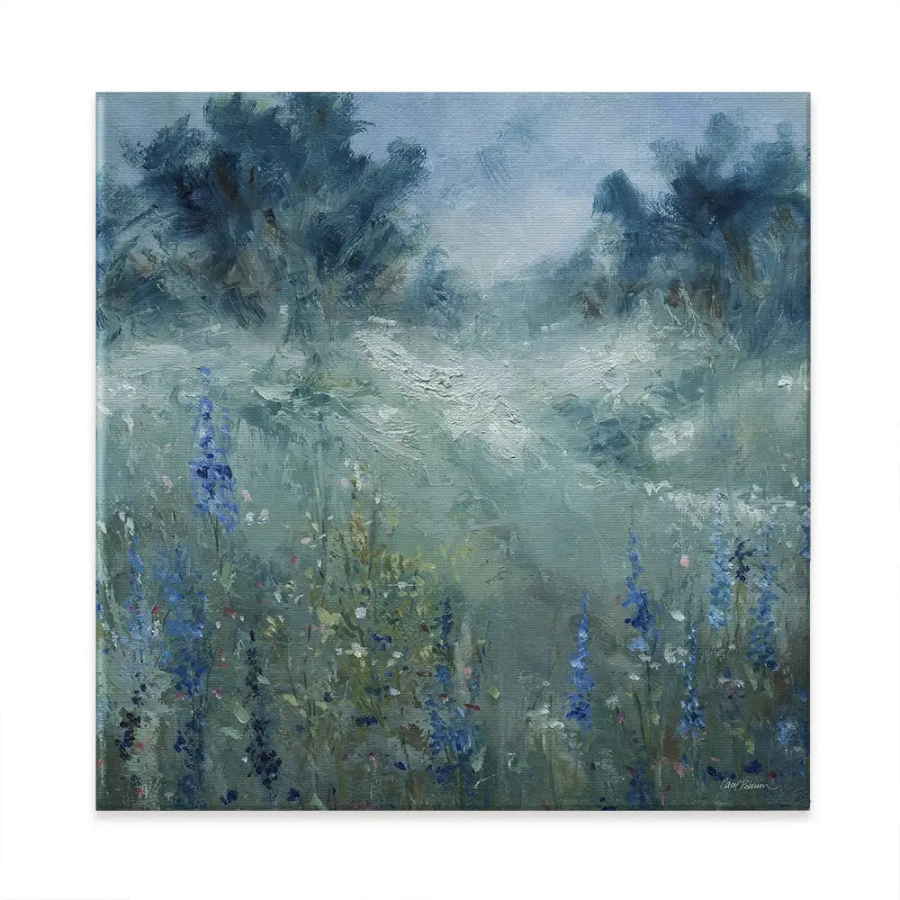 Rising Flowery Meadow Square Canvas Print Rising Flowery Meadow Square Canvas Print wall art product Carol Robinson
