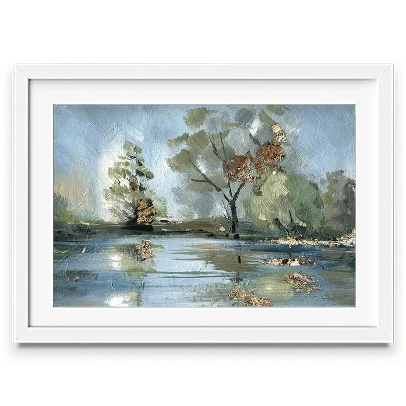 River Landscape Framed Art Print River Landscape Framed Art Print wall art product Svetlana Aleynikova
