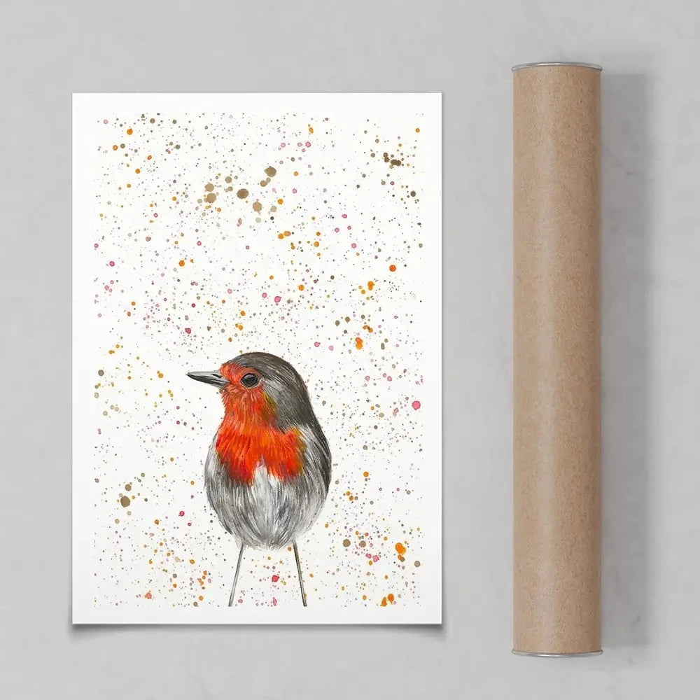 Robin Art Print Robin Art Print wall art product Emma LC Art