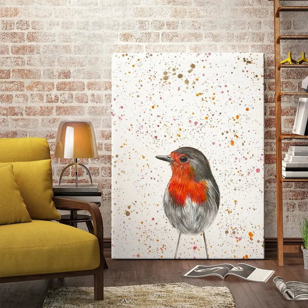 Robin Canvas Print Robin Canvas Print wall art product Emma LC Art