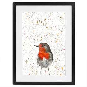 Robin Framed Art Print Robin Framed Art Print wall art product Emma LC Art