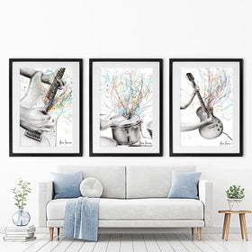 Rock And Roll Framed Art Print Trio Rock And Roll Framed Art Print Trio wall art product Ashvin Harrison