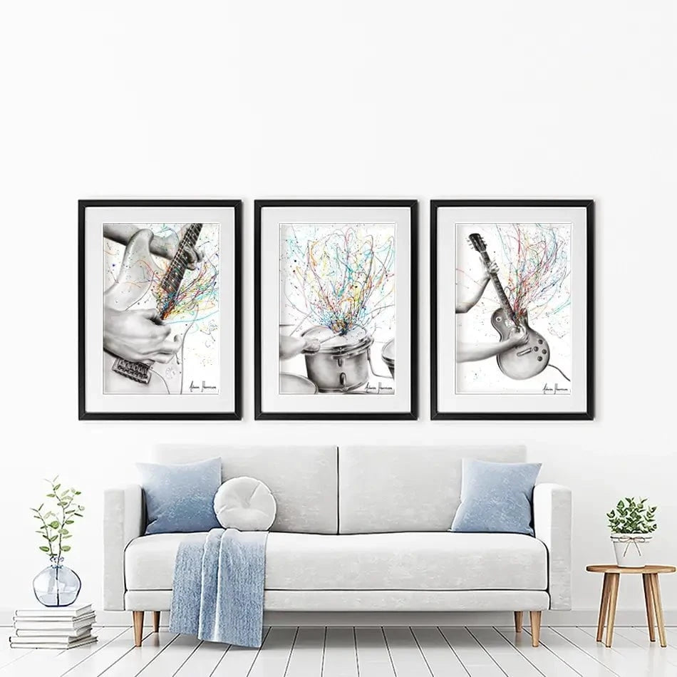 Rock And Roll Framed Art Print Trio Rock And Roll Framed Art Print Trio wall art product Ashvin Harrison