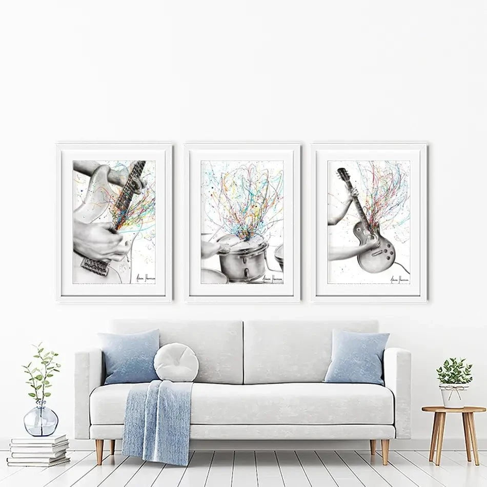 Rock And Roll Framed Art Print Trio Rock And Roll Framed Art Print Trio wall art product Ashvin Harrison