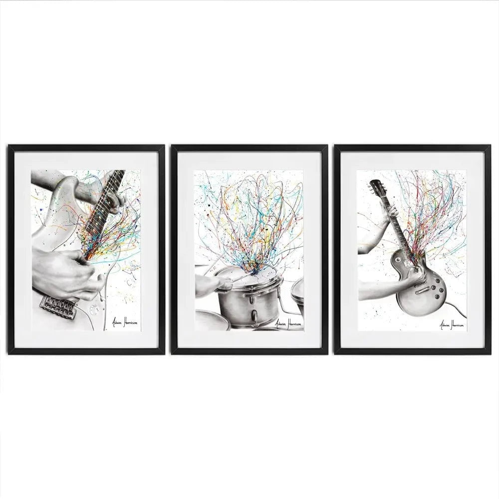 Rock And Roll Framed Art Print Trio Rock And Roll Framed Art Print Trio wall art product Ashvin Harrison