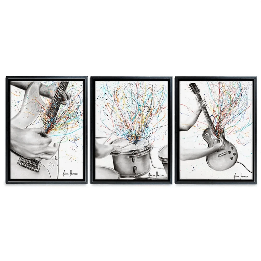 Rock And Roll Trio Canvas Print Rock And Roll Trio Canvas Print wall art product Ashvin Harrison