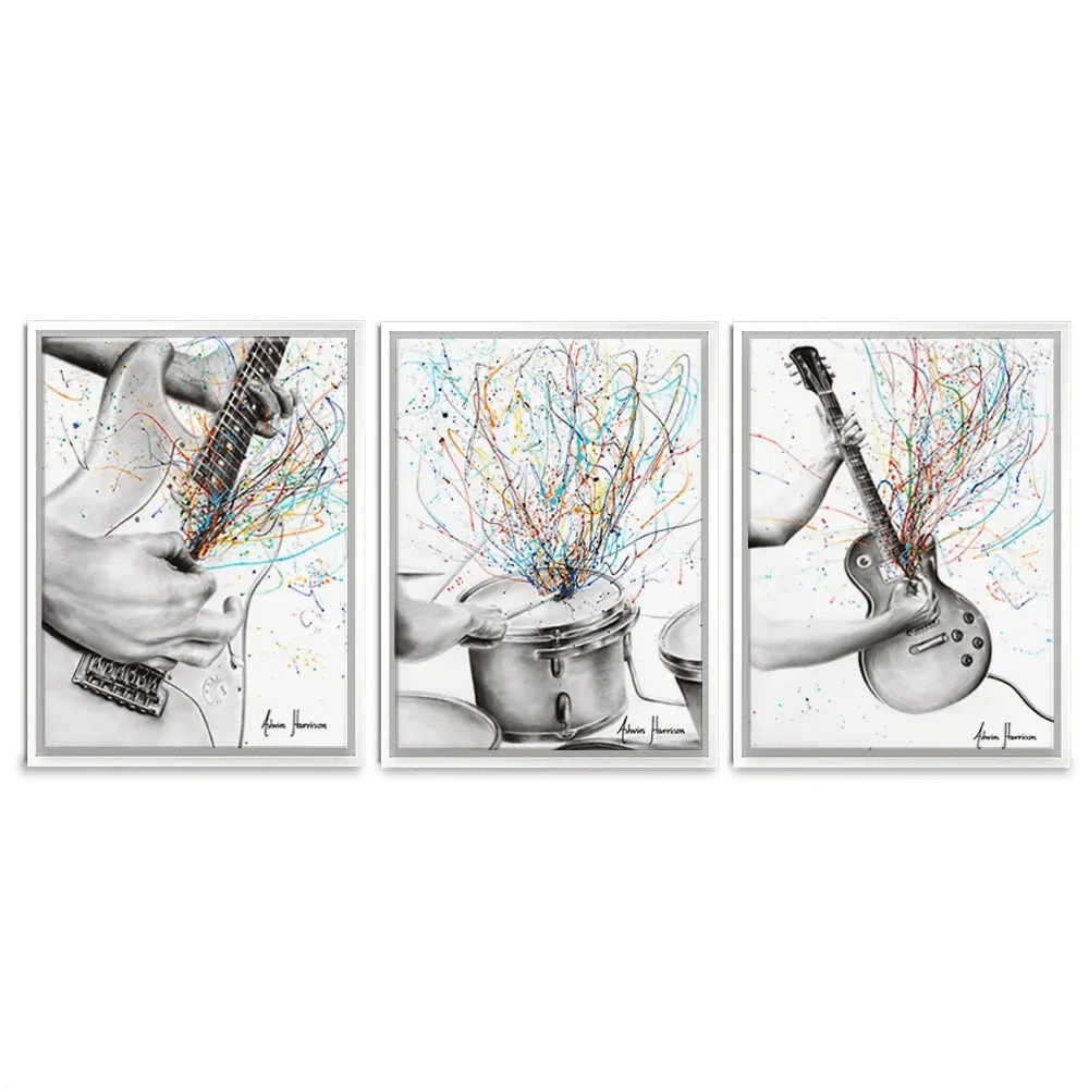 Rock And Roll Trio Canvas Print Rock And Roll Trio Canvas Print wall art product Ashvin Harrison