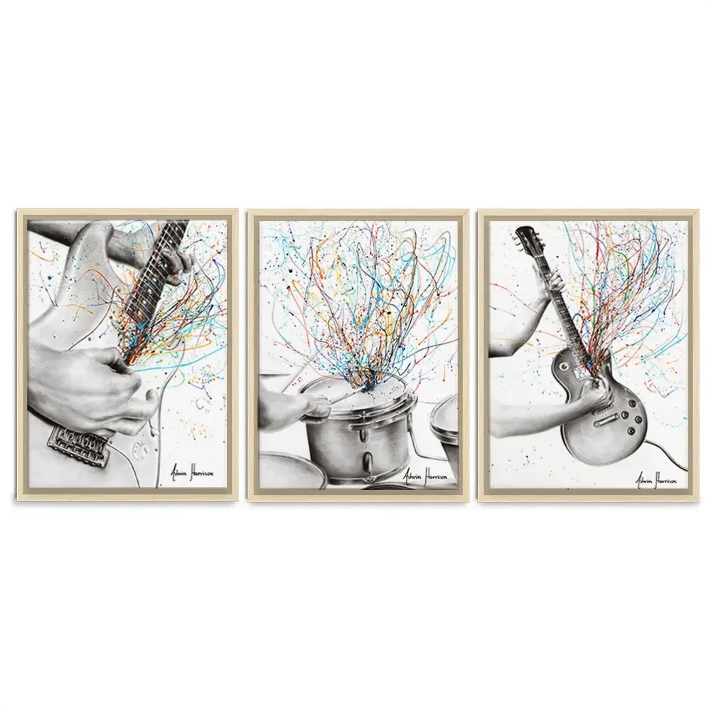 Rock And Roll Trio Canvas Print Rock And Roll Trio Canvas Print wall art product Ashvin Harrison