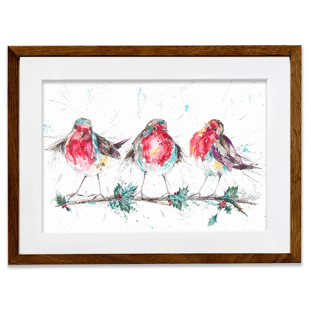 Rockin' Robins Framed Art Print Rockin' Robins Framed Art Print wall art product Nicola Jane Rowles