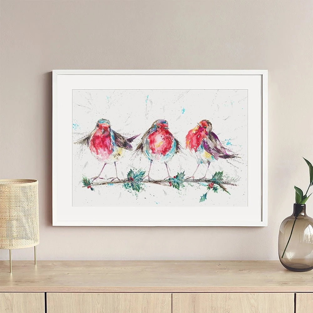Rockin' Robins Framed Art Print Rockin' Robins Framed Art Print wall art product Nicola Jane Rowles