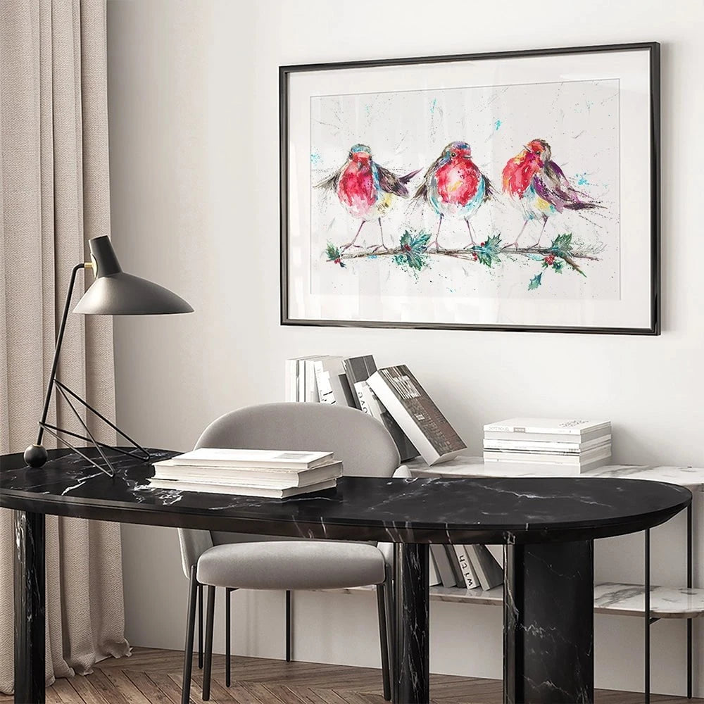 Rockin' Robins Framed Art Print Rockin' Robins Framed Art Print wall art product Nicola Jane Rowles
