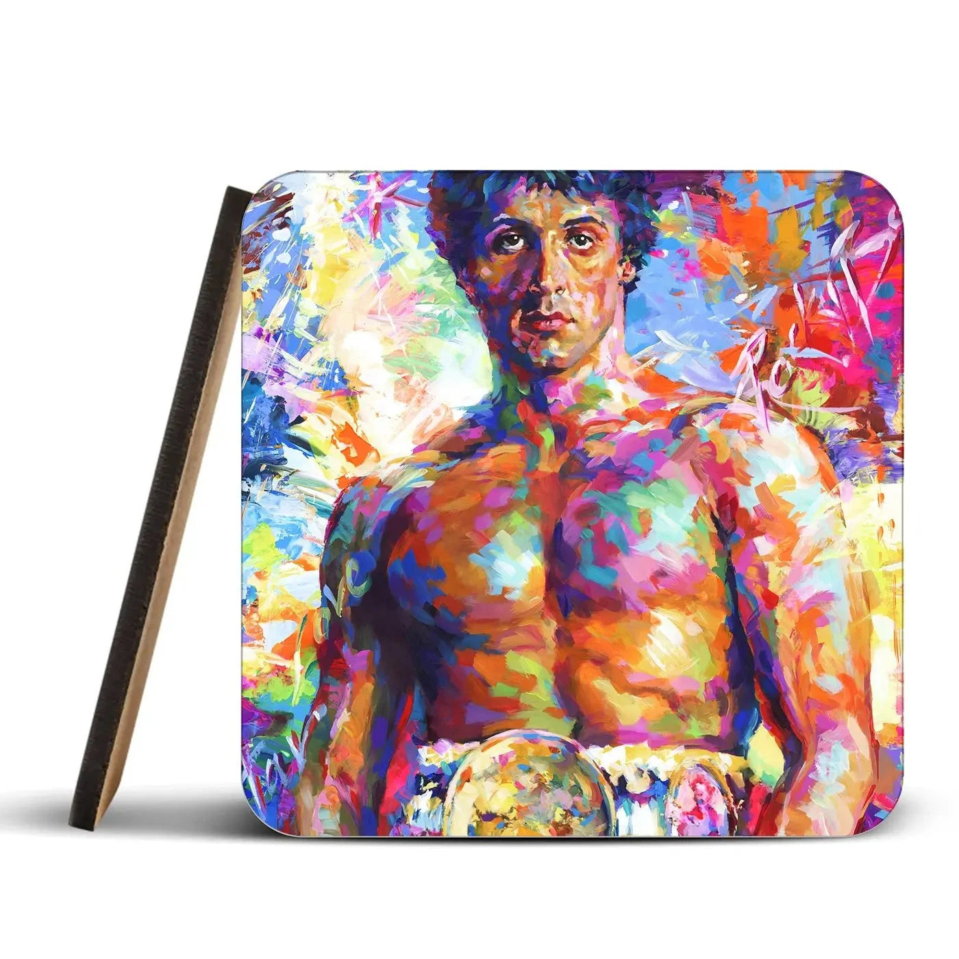 Rocky Coaster Set Rainbow Soul Tree Coaster Set | Rainbow Soul Tree Art Coasters wall art product Leon Devenice