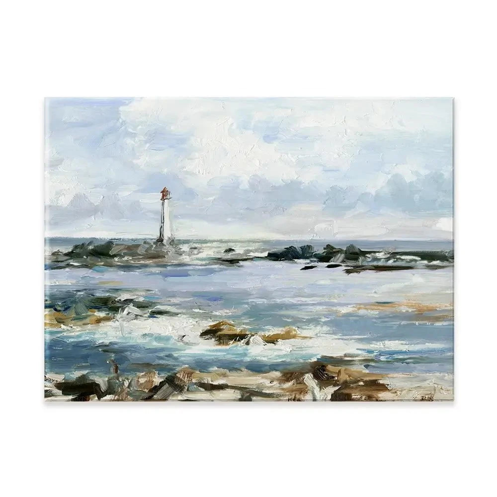 Rocky Shore Coastline Canvas Print Rocky Shore Coastline Canvas Print wall art product Ethan Harper