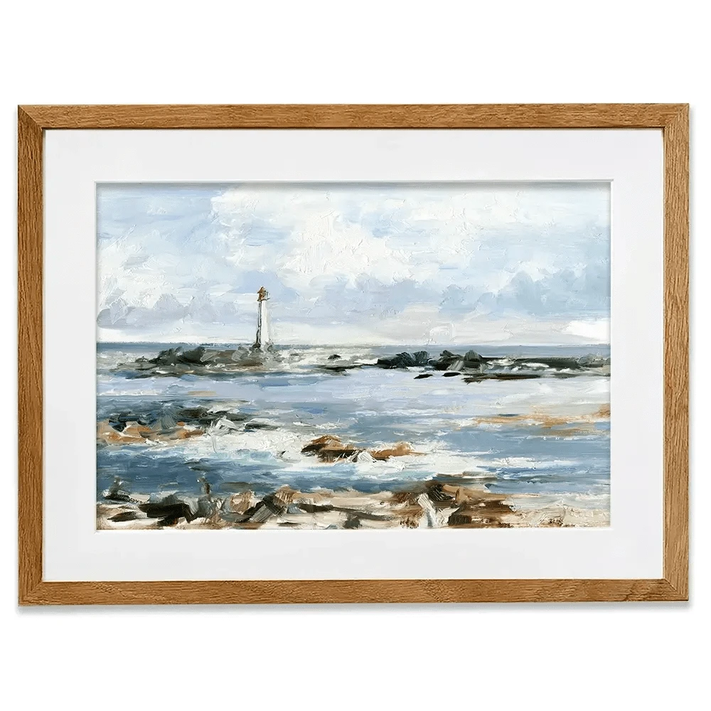 Rocky Shore Coastline Framed Art Print Rocky Shore Coastline Framed Art Print wall art product Ethan Harper