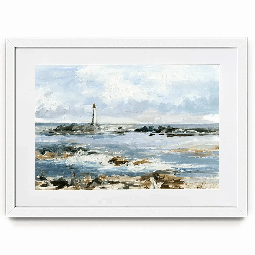 Rocky Shore Coastline Framed Art Print Rocky Shore Coastline Framed Art Print wall art product Ethan Harper